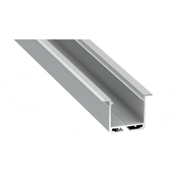 Profil aluminiowy srebrny typ k 2m z kloszem mlecznym, sprężyna montażowa EKPR7559 Milagro