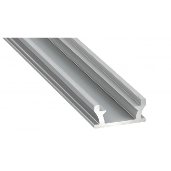 Profil aluminiowy srebrny typ t 2m z kloszem mlecznym EKPR5381 Milagro
