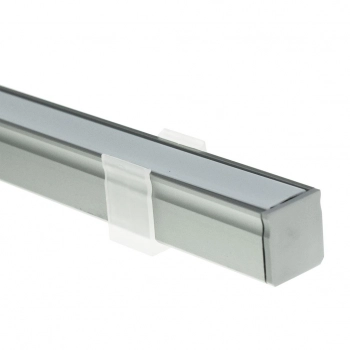 Profil aluminiowy srebrny typ y 2m z kloszem mlecznym EKPR0118