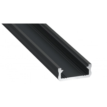Profil aluminiowy czarny typ d 1m z kloszem mlecznym EKPR6398 Milagro