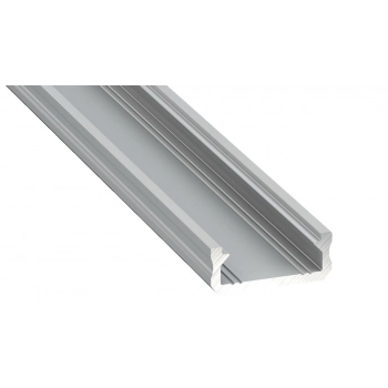 Profil aluminiowy srebrny typ d 1m z kloszem mlecznym EKPR6474 Milagro