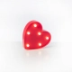 Czerwone serce plastikowe LED EKD4062