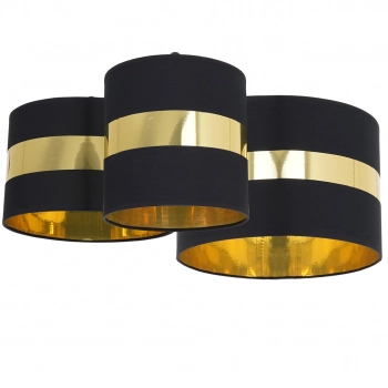 PALMIRA BLACK / GOLD 3xE27 60W lampa sufitowa