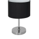 CASINO BLACK/CHROME 1xE27 lampka stołowa