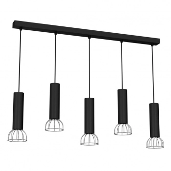 Dante Black Silver lampa wisząca 5xGU10 MLP7361 Milagro