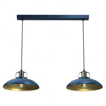 Felix Navy Blue Gold lampa wisząca 2xE27 MLP7715 Milagro