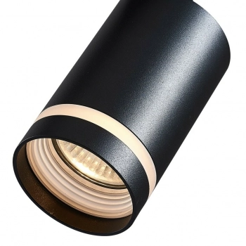 Pipe Ring Black Track Light 1xGU10 ML7671