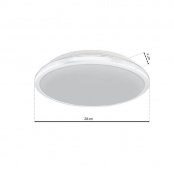 Terma White plafon 28W LED Ip44 Ø360mm 1960lm 4000K ML6403
