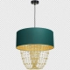 Almeria Green, Gold lampa wisząca 1xE27 MLP6452