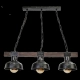 Faro Black, Wood lampa wisząca 3xE27 MLP6243