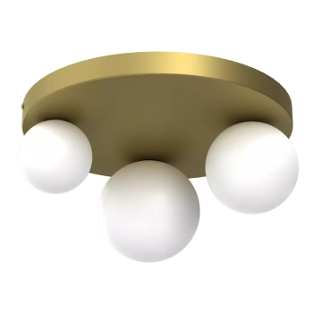 Bibione Gold lampa sufitowa 3xG9 biała złota MLP8395