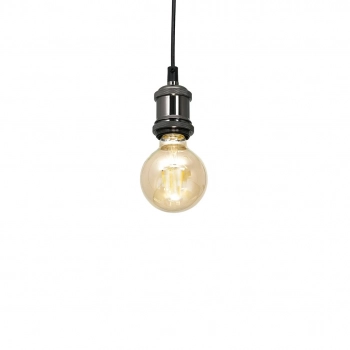 Edison lampa wisząca 1xE27 czarna MLP6515