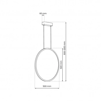 Saturno Gold LED lampa wisząca 28W 1500lm 4000K złota ML8855