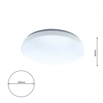 Troy 330mm LED lampa sufitowa 13W 1170lm 4000K biała EK75311