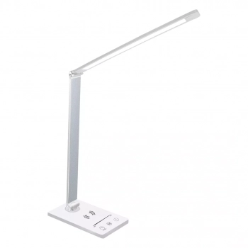 Vario White LED lampka stołowa 5W 300lm 3000K-6000K biała srebrna ML8867 Milagro