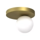 Bibione Gold lampa sufitowa 1xG9 biała złota MLP8394 Milagro