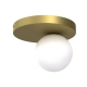 Bibione Gold lampa sufitowa 1xG9 biała złota MLP8394