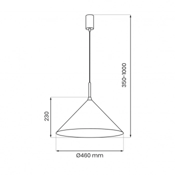 Capital lampa wisząca 1xGX53 złota czarna MLP0951