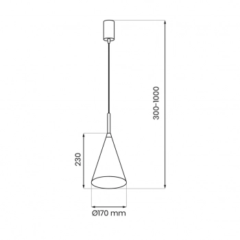 Capital lampa wisząca 1xGX53 miedziana czarna MLP0966