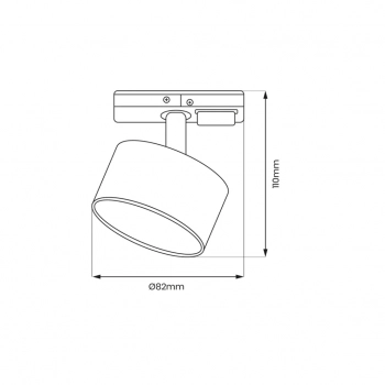 Cyklop Track Light Spot 1xGx53 złoty ML1199