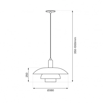 Ferro lampa wisząca 1xE27 biała ML1048