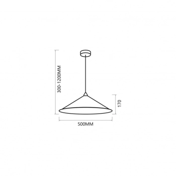 Fuji lampa wisząca Ø50cm 1xE27 MLP0645