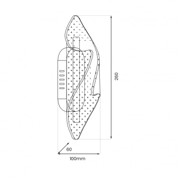 Largo kinkiet 8W LED 500lm 4000K złoty ML1040