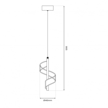 Largo lampa wisząca 10W LED 900lm 4000K złota ML1041