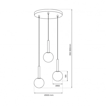 Play lampa wisząca 3xG9 wielokolorowa MLP0969