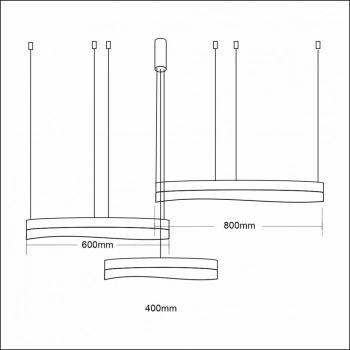 Preciosa lampa wisząca 158W LED 10100lm 4000K złota ML1001