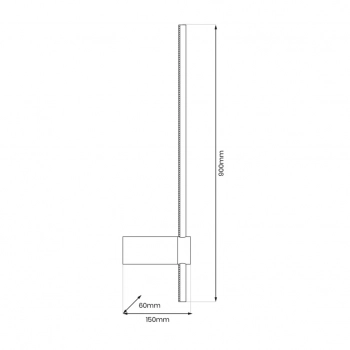 Swing kinkiet 12W LED 960lm 3000K÷6000K czarny ML1011