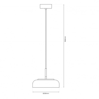 Vetro lampa wisząca 6W LED 500lm 4000K transparentna ML1044