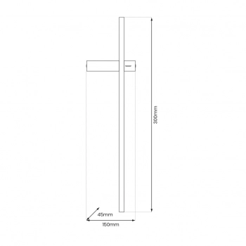 Vision kinkiet 4W 320lm 3000K czarny ML1006