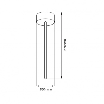 Zawiesie zasilające prowadnica Track Light czarne ML1193