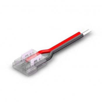 Złączka zatrzaskowa I 2Pin 8mm przewód 15cm 4A biała EKPZ1214