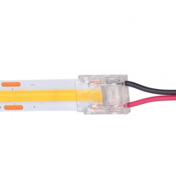 Złączka zatrzaskowa I 2Pin 8mm przewód 15cm 4A biała EKPZ1214