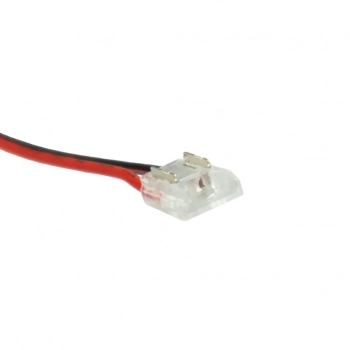 Złączka zatrzaskowa I 2Pin 8mm przewód 15cm 4A biała EKPZ1214