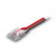 Złączka zatrzaskowa I 2Pin 8mm przewód 15cm 4A biała EKPZ1214