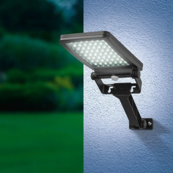 Adik naświetlacz solarny IP44 1.2W LED 500lm 6500K czarny EKO0615