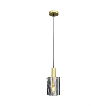 Arcadia lampa wisząca 1xE27 czarna, złota ML1816 Milagro