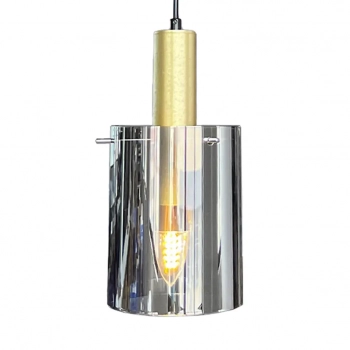 Arcadia lampa wisząca 1xE27 czarna, złota ML1816