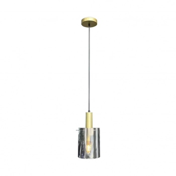 Arcadia lampa wisząca 1xE27 czarna, złota ML1816