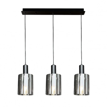Arcadia lampa wisząca 3xE27 czarna ML1819 Milagro