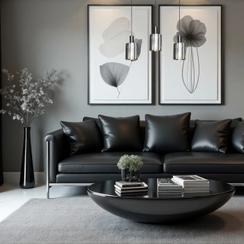 Arcadia lampa wisząca 3xE27 czarna ML1819