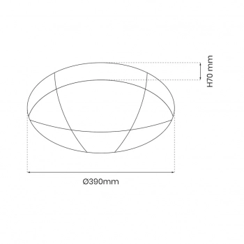 Bob lampa sufitowa 24W LED 1440lm CCT 3000K-6000K biała ML6391