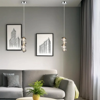 Bolla lampa wisząca 17W LED 1947lm 3000K chrom ML1423