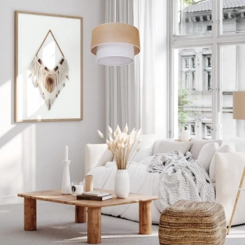 Bueno lampa wisząca 1xE27 beż, jasny brąz MLP1827