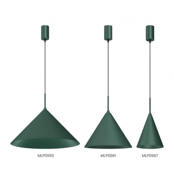 Capital Green lampa wisząca 1xGX53 butelkowa zieleń MLP0967