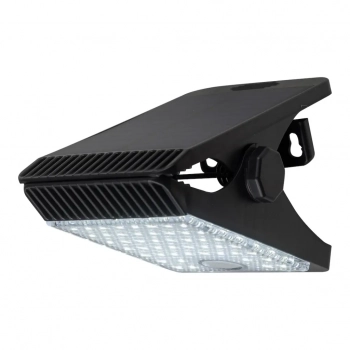Clips kinkiet solarny IP44 4W LED 400lm 4000K czarny EKO1708