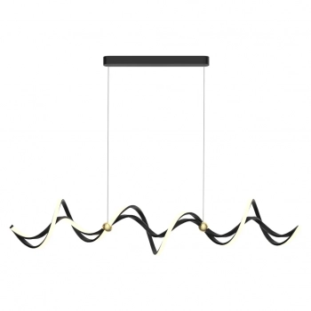 Colia lampa wisząca 55W LED 3500lm 4000K czarna, złota ML1182